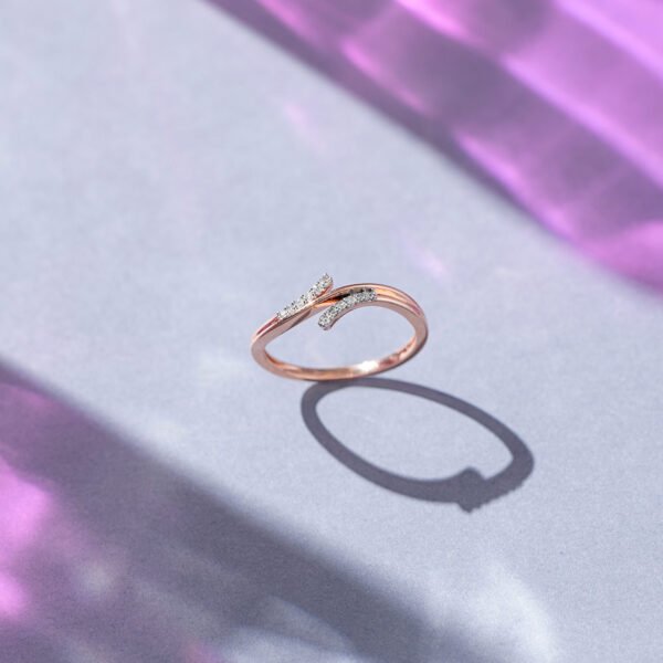 Tri Linear Diamond Ring